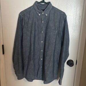 Men's Blue Button-Down Shirt